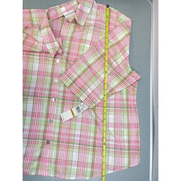 ALFRED DUNNER MIAMI BEACH WOMEN'S 3/4 Sleeve Fit Button-Down Shirt 3X - Picture 7 of 16